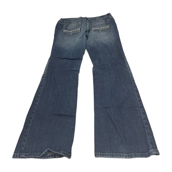 Decree Bootcut Jeans Women's 5 Blue Denim Stretch Low-Rise 5-Pocket Zip Fly - Picture 2 of 8